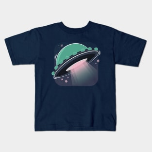 Alien UFO v2 Kids T-Shirt